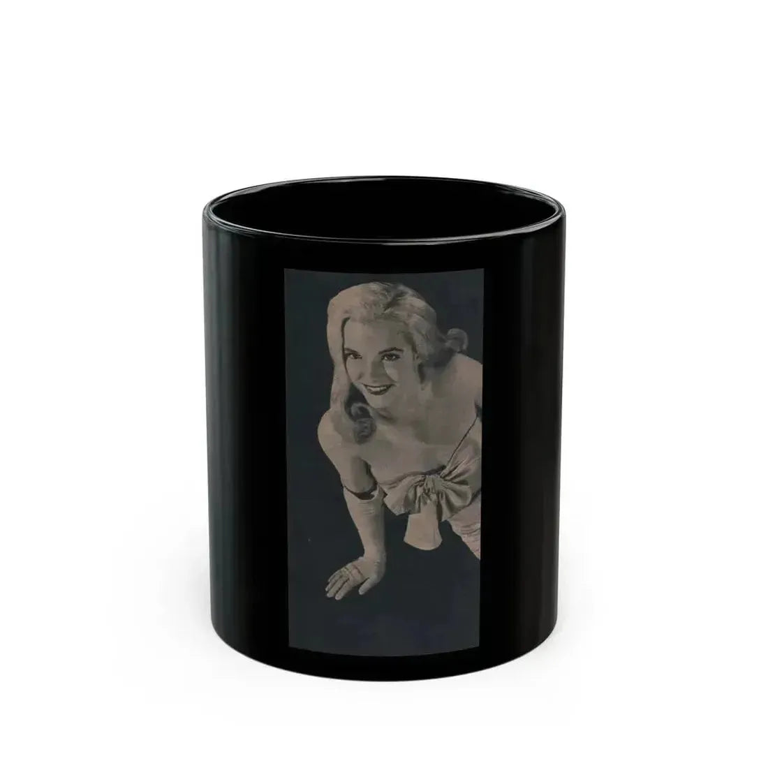 Cathy Downs #55 - Magazine Page Photo Clipping (Vintage Female Icon) Black Coffee Mug 11oz - Go Mug Yourself