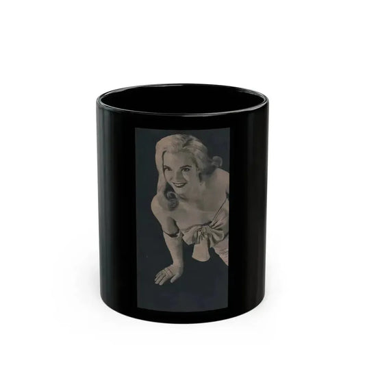 Cathy Downs #55 - Magazine Page Photo Clipping (Vintage Female Icon) Black Coffee Mug 11oz - Go Mug Yourself