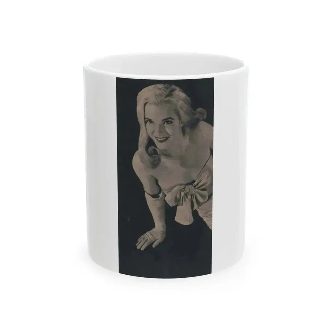 Cathy Downs #55 - Magazine Page Photo Clipping (Vintage Female Icon) White Coffee Mug 11oz - Go Mug Yourself