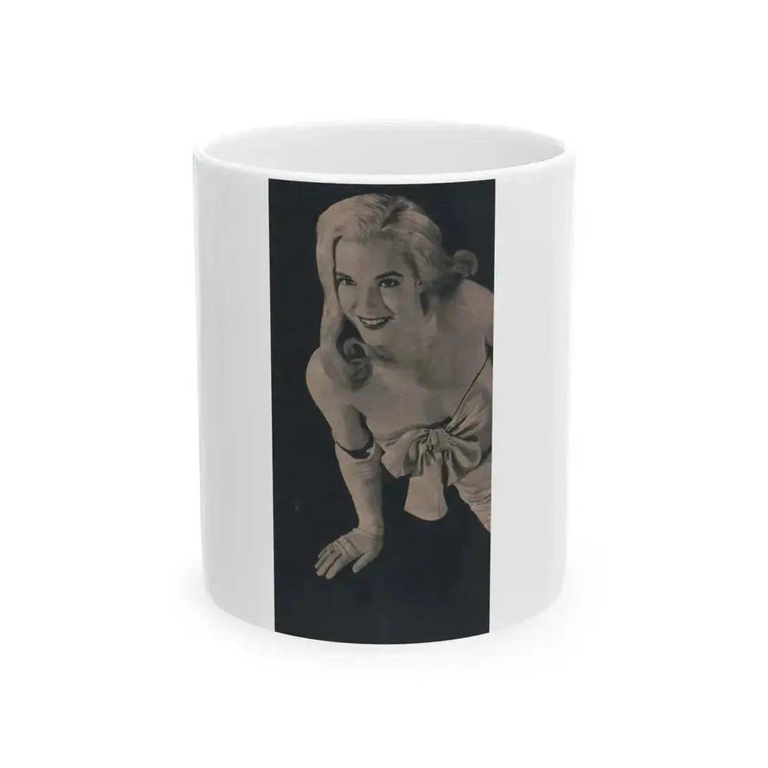 Cathy Downs #55 - Magazine Page Photo Clipping (Vintage Female Icon) White Coffee Mug 11oz - Go Mug Yourself