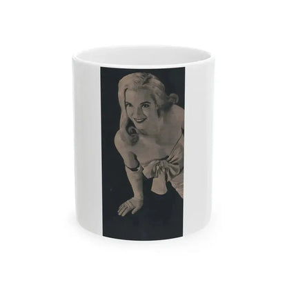 Cathy Downs #55 - Magazine Page Photo Clipping (Vintage Female Icon) White Coffee Mug 11oz - Go Mug Yourself