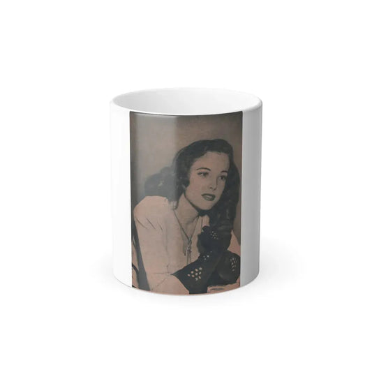 Cathy Downs #56 - Magazine Page Photo Clipping (Vintage Female Icon) Color Changing Coffee Mug 11oz - Go Mug Yourself