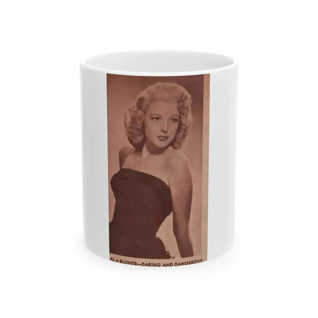 Cathy Downs #57 - Magazine Page Photo Clipping (Vintage Female Icon) White Coffee Mug 11oz - Go Mug Yourself