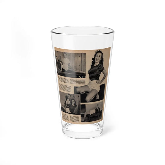 Cathy Downs #59 - 8x10 50's 1 Magazine Page 4 Photos (Vintage Female Icon) Pint Glass 16oz-16oz-Go Mug Yourself