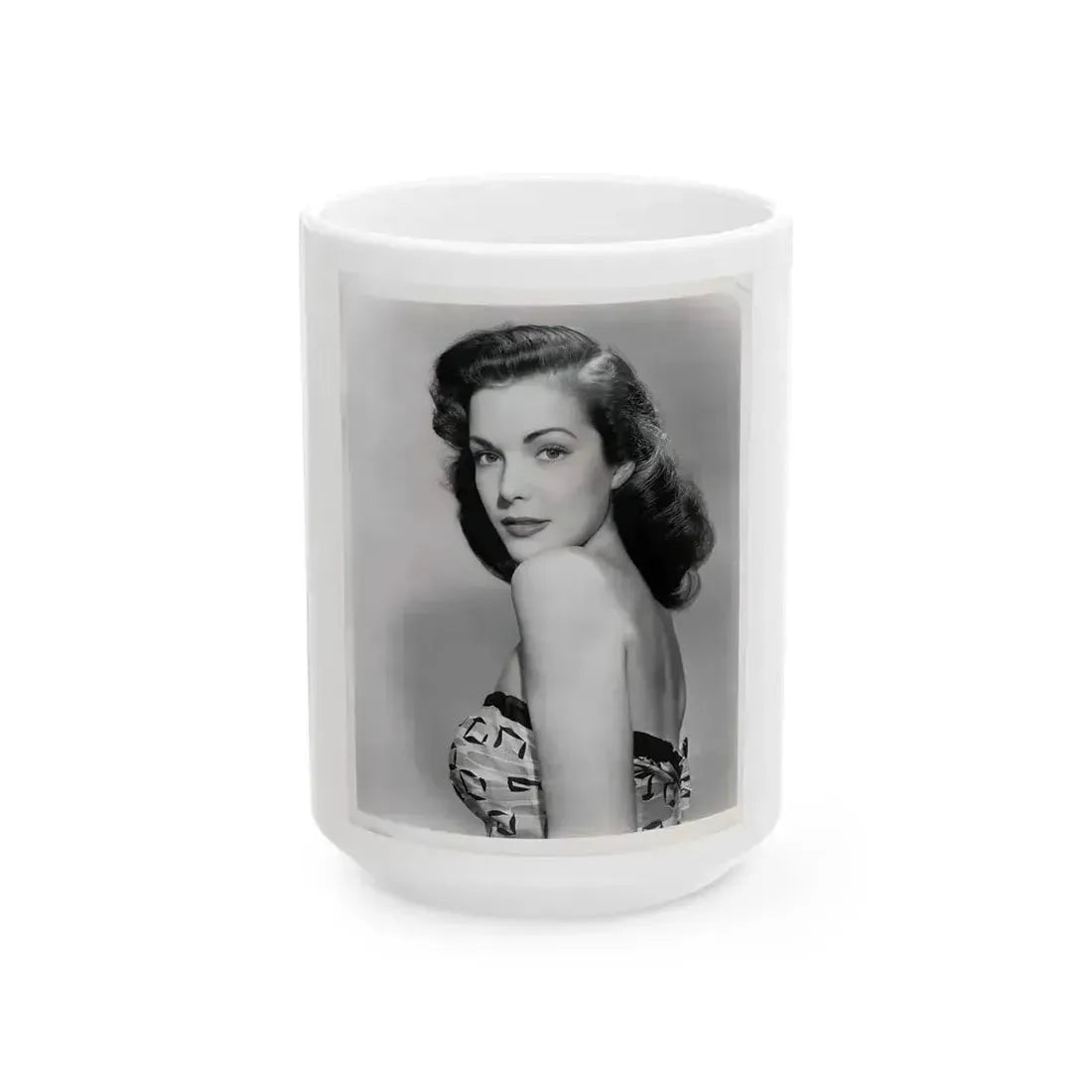 Cathy Downs #62 (Vintage Female Icon) White Coffee Mug 15oz - Go Mug Yourself