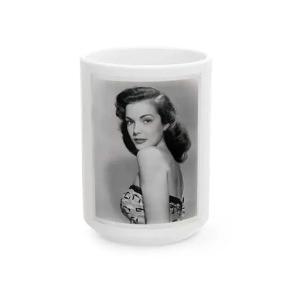 Cathy Downs #62 (Vintage Female Icon) White Coffee Mug 15oz - Go Mug Yourself