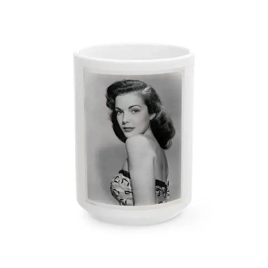 Cathy Downs #62 (Vintage Female Icon) White Coffee Mug 15oz - Go Mug Yourself