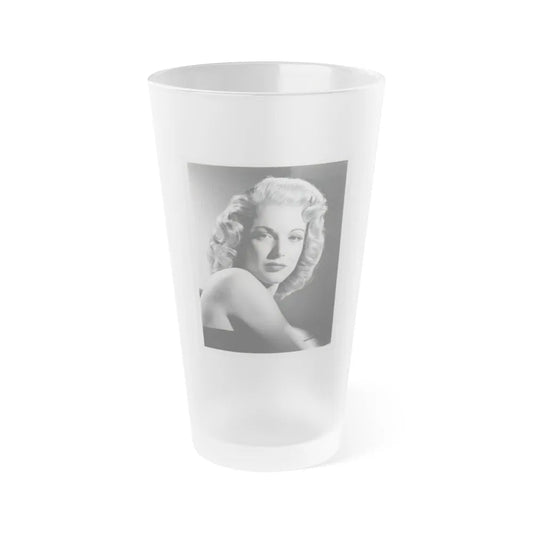 Cathy Downs #63 (Vintage Female Icon) Frosted Pint Glass 16oz-16oz-Frosted-Go Mug Yourself