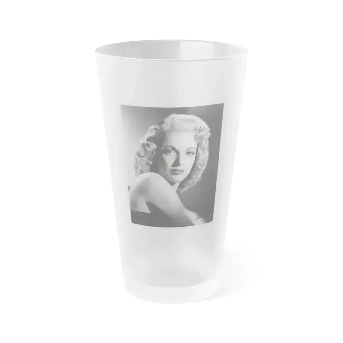 Cathy Downs #63 (Vintage Female Icon) Frosted Pint Glass 16oz 16oz Frosted - Go Mug Yourself