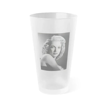 Cathy Downs #63 (Vintage Female Icon) Frosted Pint Glass 16oz 16oz Frosted - Go Mug Yourself