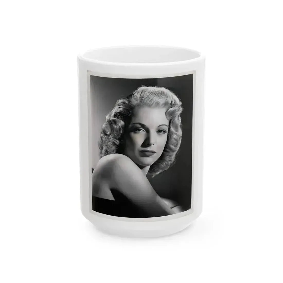 Cathy Downs #63 (Vintage Female Icon) White Coffee Mug 15oz - Go Mug Yourself