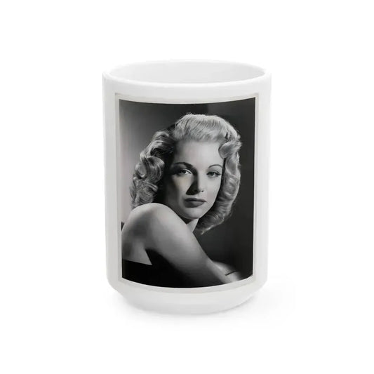 Cathy Downs #63 (Vintage Female Icon) White Coffee Mug 15oz - Go Mug Yourself
