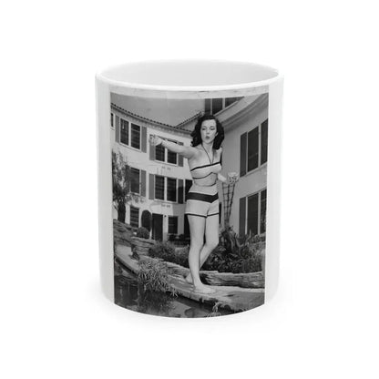 Cathy Downs #65 (Vintage Female Icon) White Coffee Mug 11oz - Go Mug Yourself