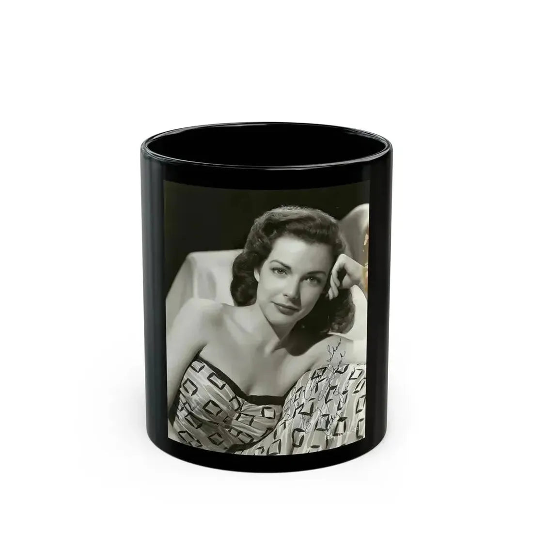Cathy Downs #67 (Vintage Female Icon) Black Coffee Mug 11oz - Go Mug Yourself