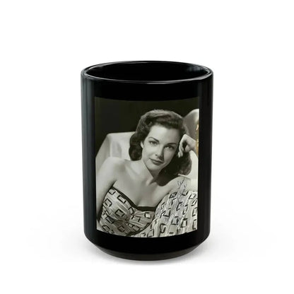 Cathy Downs #67 (Vintage Female Icon) Black Coffee Mug 15oz - Go Mug Yourself
