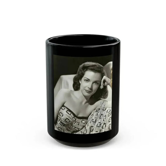 Cathy Downs #67 (Vintage Female Icon) Black Coffee Mug 15oz - Go Mug Yourself