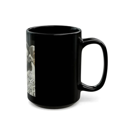 Cathy Downs #67 (Vintage Female Icon) Black Coffee Mug - Go Mug Yourself