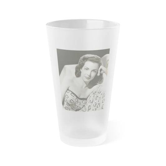 Cathy Downs #67 (Vintage Female Icon) Frosted Pint Glass 16oz-16oz-Frosted-Go Mug Yourself