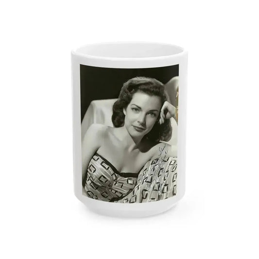 Cathy Downs #67 (Vintage Female Icon) White Coffee Mug 15oz - Go Mug Yourself