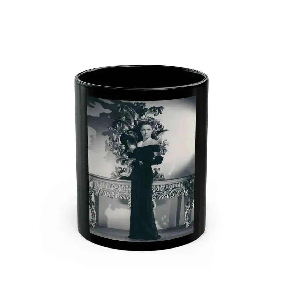 Cathy Downs #68 (Vintage Female Icon) Black Coffee Mug 11oz - Go Mug Yourself