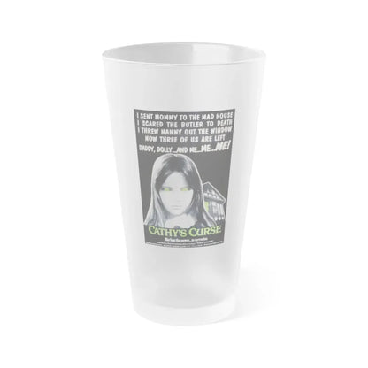 CATHY'S CURSE 1977 Movie Poster - Frosted Pint Glass 16oz 16oz Frosted - Go Mug Yourself
