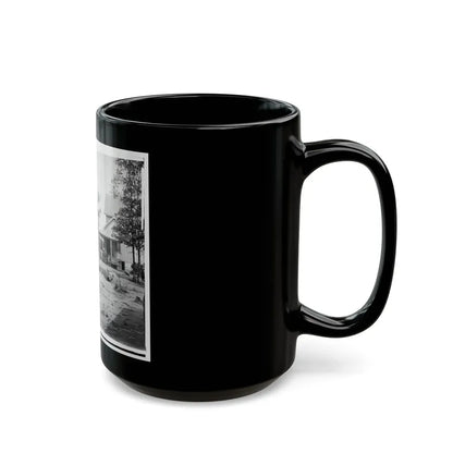 Catlett's Station, Va. The Station With U.S. Military Railroad Boxcars And Soldiers (U.S. Civil War) Black Coffee Mug - Go Mug Yourself