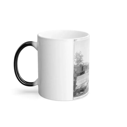 Catlett's Station, Va. The Station With U.S. Military Railroad Boxcars and Soldiers (U.S. Civil War) Color Changing Coffee Mug 11oz - Go Mug Yourself