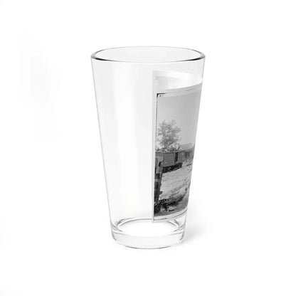 Catlett's Station, Va. The Station With U.S. Military Railroad Boxcars And Soldiers (U.S. Civil War) Pint Glass 16oz - Go Mug Yourself