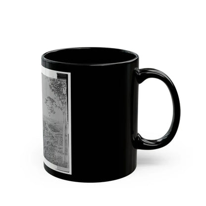 Catlett's Station, Va., Vicinity. Federal Soldiers Rebuilding The Orange & Alexandria Railroad Bridge Over Cedar Run (U.S. Civil War) Black Coffee Mug - Go Mug Yourself