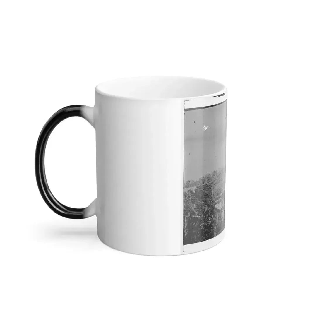 Catlett's Station, Va., Vicinity. Federal Soldiers Rebuilding the Orange & Alexandria Railroad Bridge Over Cedar Run (U.S. Civil War) Color Changing Coffee Mug 11oz - Go Mug Yourself