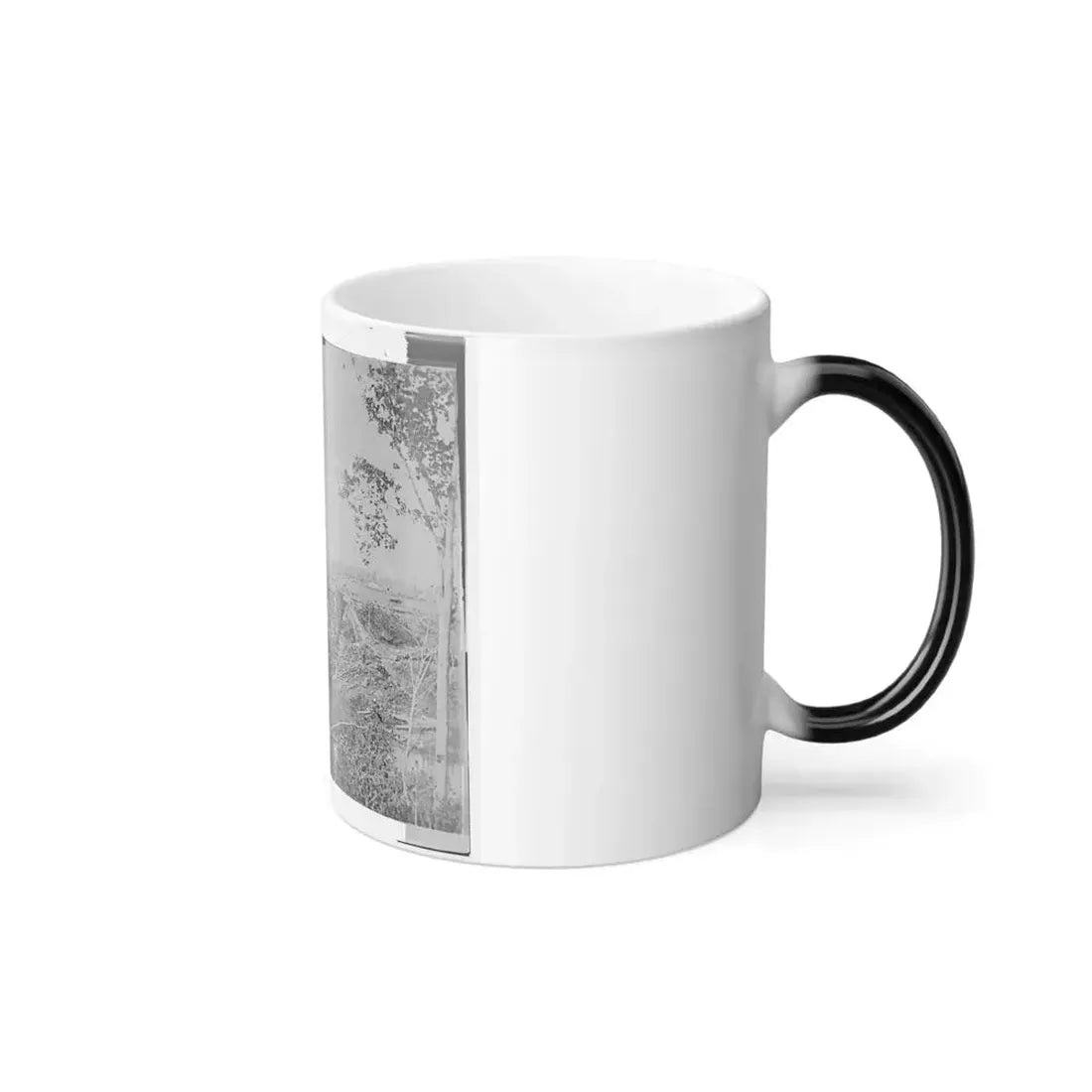 Catlett's Station, Va., Vicinity. Federal Soldiers Rebuilding the Orange & Alexandria Railroad Bridge Over Cedar Run (U.S. Civil War) Color Changing Coffee Mug 11oz - Go Mug Yourself