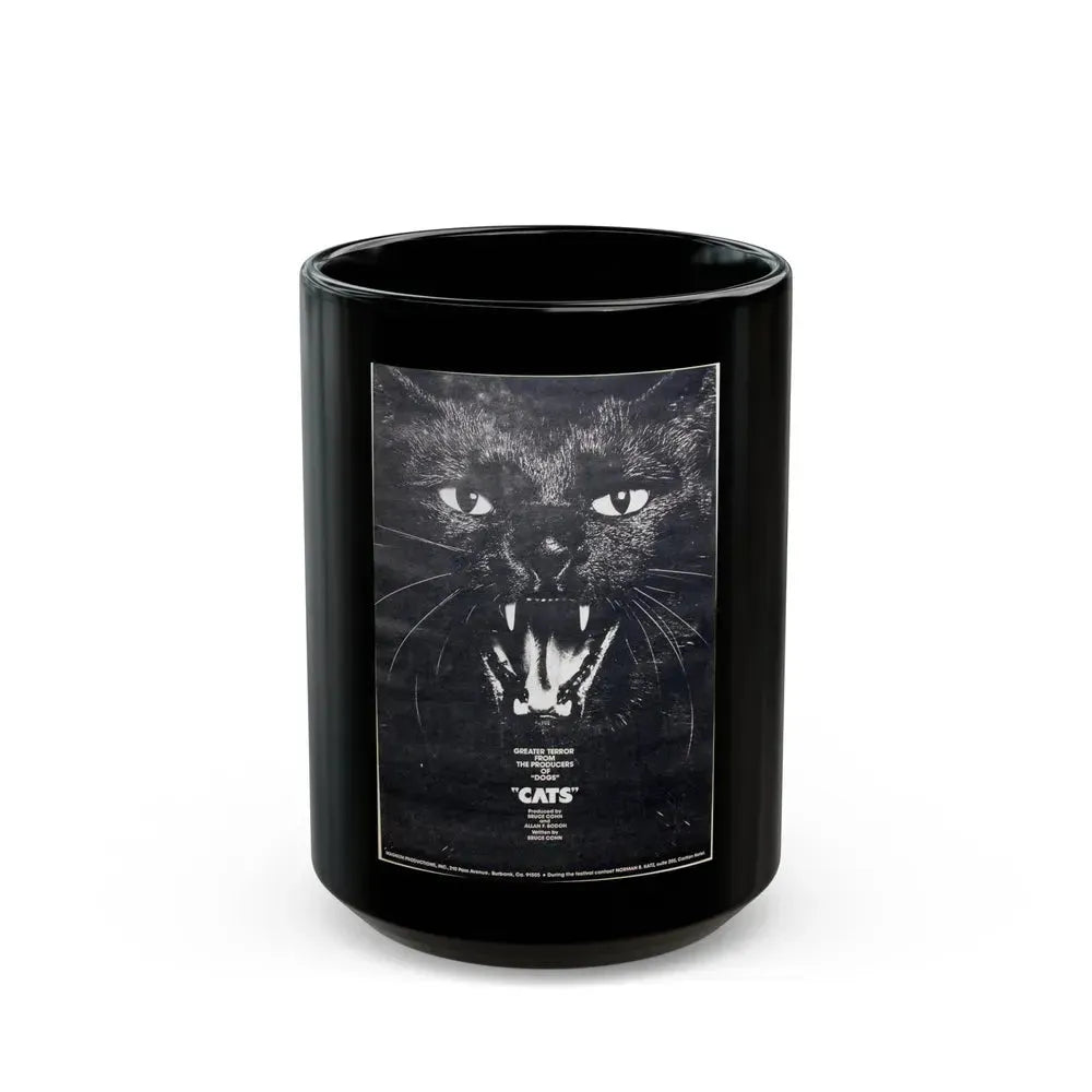 CATS (NEVER PRODUCED) 1977 Movie Poster - Black Coffee Mug 15oz - Go Mug Yourself