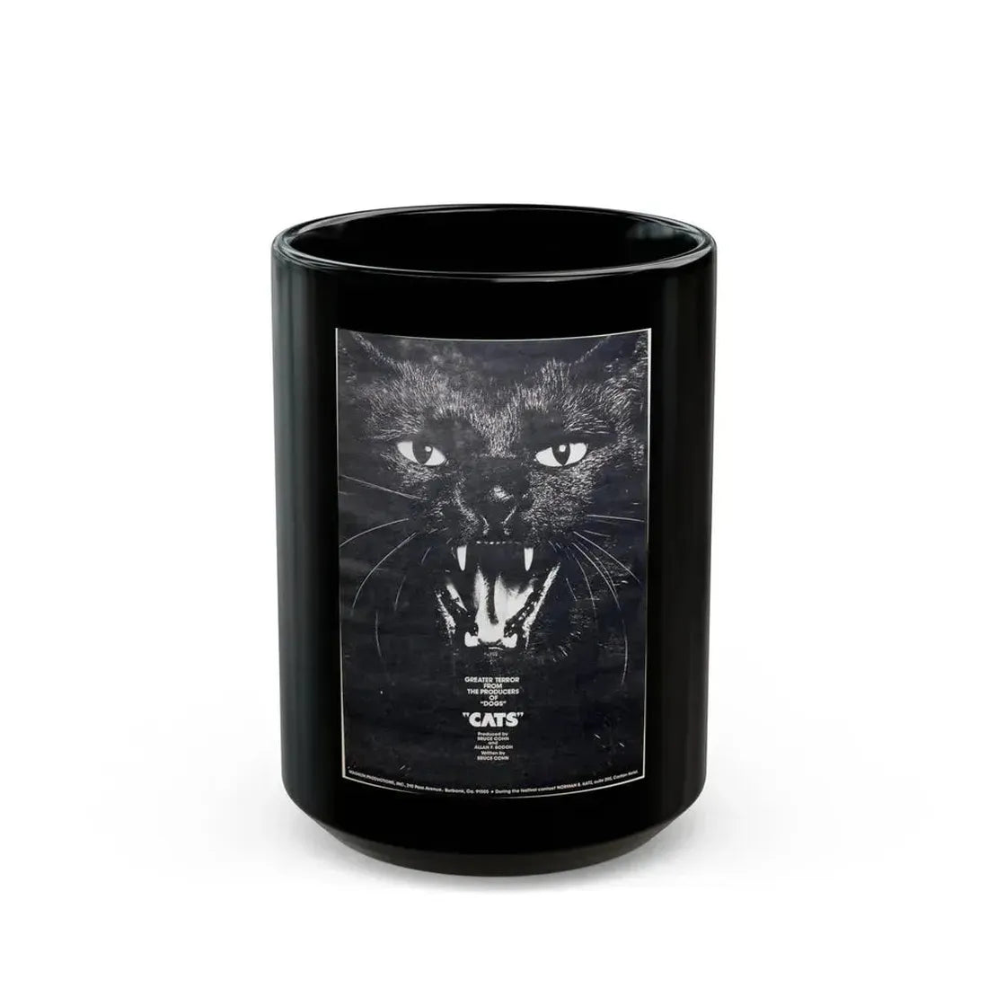 CATS (NEVER PRODUCED) 1977 Movie Poster - Black Coffee Mug 15oz - Go Mug Yourself