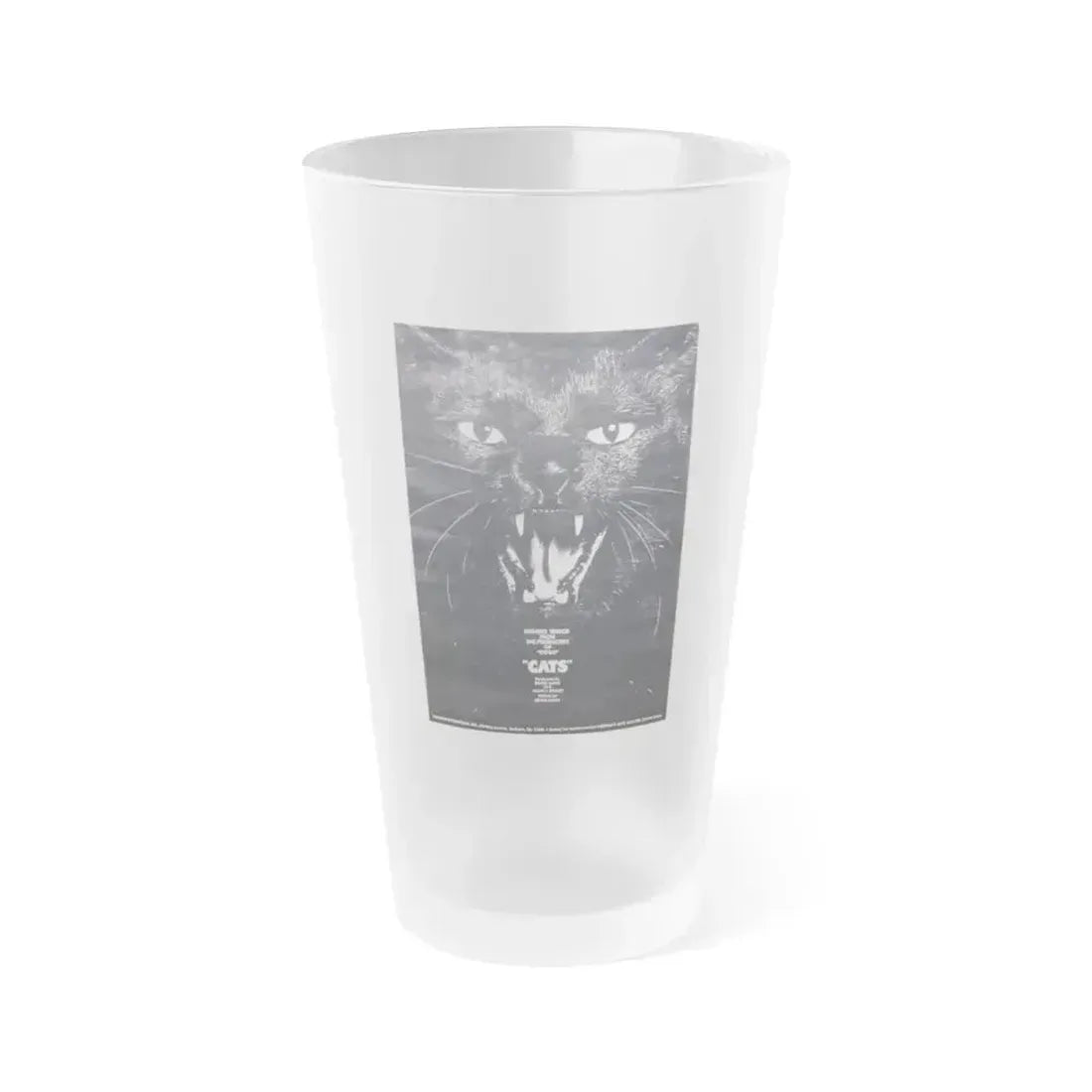 CATS (NEVER PRODUCED) 1977 Movie Poster - Frosted Pint Glass 16oz 16oz Frosted - Go Mug Yourself