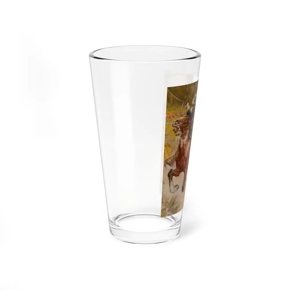 Cattle Driver (Magazine Illustration) Pint Glass 16oz-Go Mug Yourself