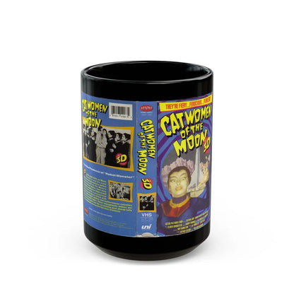 CATWOMEN OF THE MOON 3D (VHS COVER) - Black Coffee Mug-15oz-Go Mug Yourself