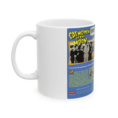 CATWOMEN OF THE MOON 3D (VHS COVER) - White Coffee Mug - Go Mug Yourself