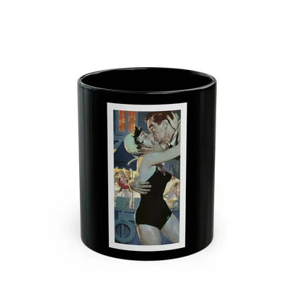 Caught In The Act by Steve McNeil, The Saturday Evening Post, 1956 - Black Coffee Mug 11oz - Go Mug Yourself