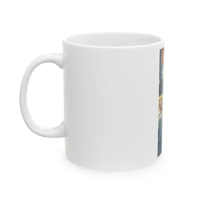 Caught In The Act by Steve McNeil, The Saturday Evening Post, 1956 - White Coffee Mug - Go Mug Yourself