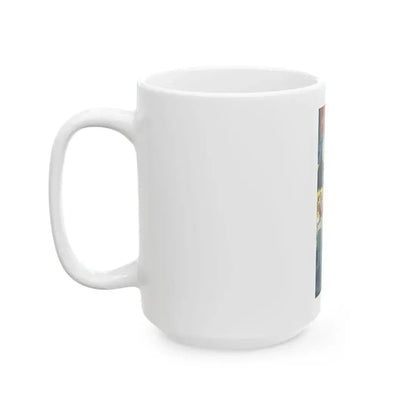 Caught In The Act by Steve McNeil, The Saturday Evening Post, 1956 - White Coffee Mug - Go Mug Yourself