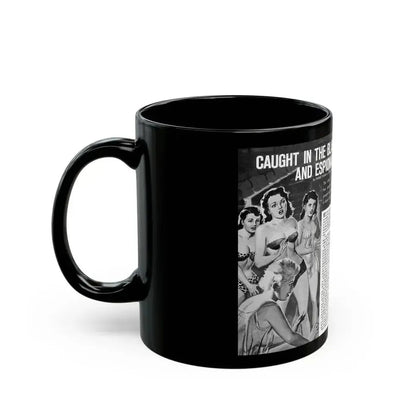 Caught In The Black Widow's Web Of Lust And Espionage, World of Men, December 1963 - Black Coffee Mug - Go Mug Yourself