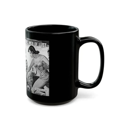 Caught In The Black Widow's Web Of Lust And Espionage, World of Men, December 1963 - Black Coffee Mug - Go Mug Yourself