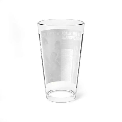 Caught In The Black Widow's Web Of Lust And Espionage, World of Men, December 1963 (Magazine Illustration) Pint Glass 16oz - Go Mug Yourself