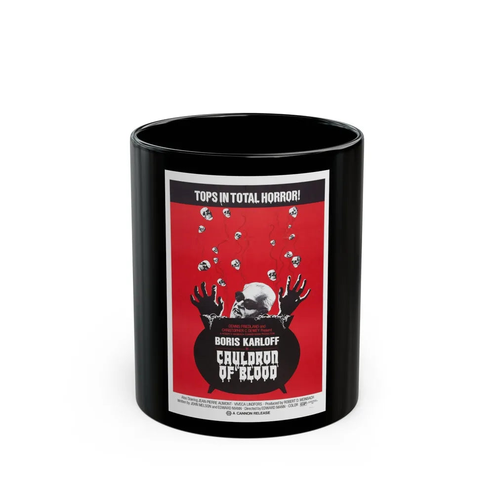 CAULDRON OF BLOOD 1971 Movie Poster - Black Coffee Mug-11oz-Go Mug Yourself