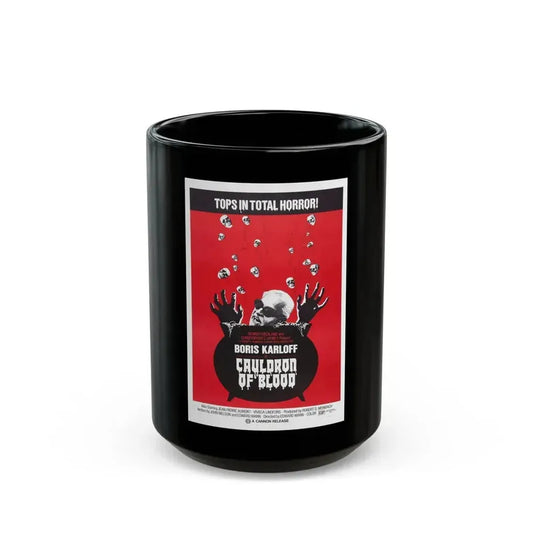 CAULDRON OF BLOOD 1971 Movie Poster - Black Coffee Mug 15oz - Go Mug Yourself