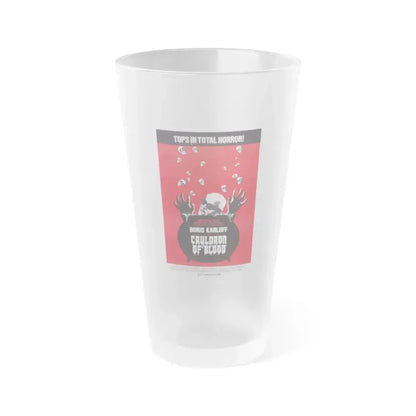 CAULDRON OF BLOOD 1971 Movie Poster - Frosted Pint Glass 16oz 16oz Frosted - Go Mug Yourself