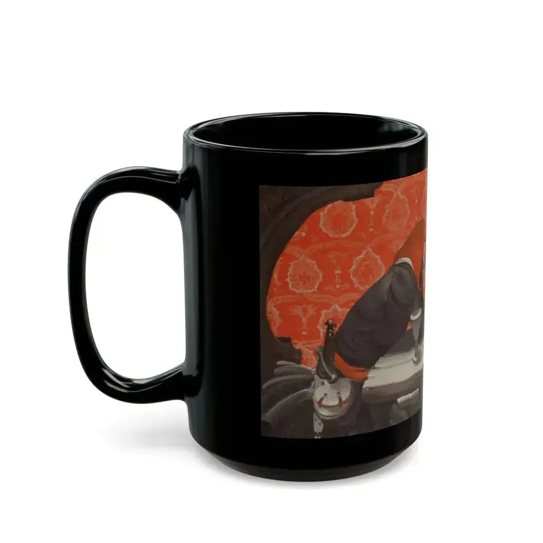 Cavaliers at Table - Black Coffee Mug - Go Mug Yourself