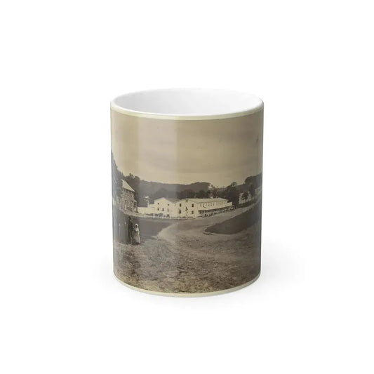 Cavalry Depot at Giesboro, Md. Soldier Facing Man and Girl With People in Horse-Drawn Carriage in Foreground (U.S. Civil War) Color Changing Coffee Mug 11oz Default Title 11oz - Go Mug Yourself