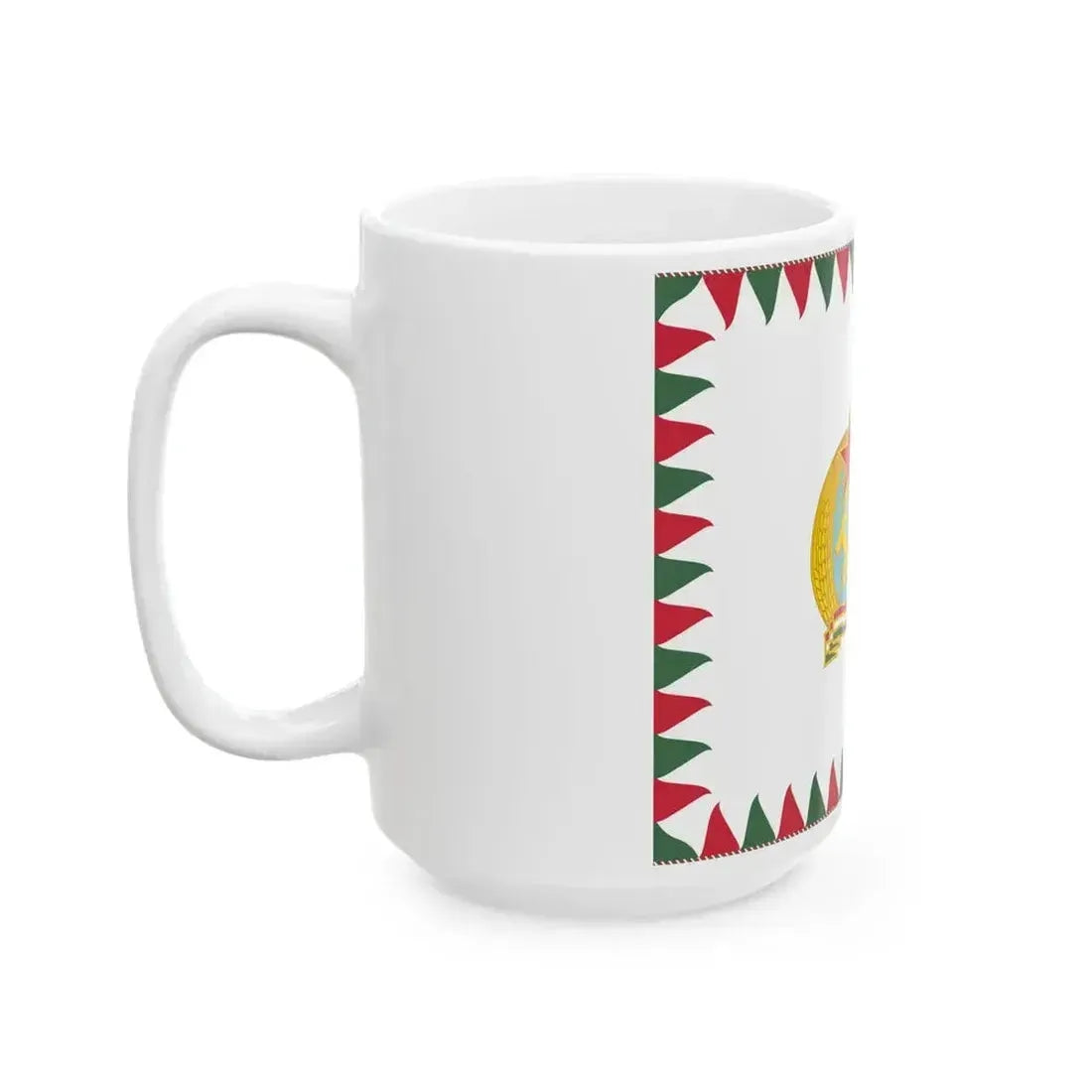 Cavalry Standard of the Hungarian Defence Forces 1949-1950 (Hungary) White Coffee Mug - Go Mug Yourself
