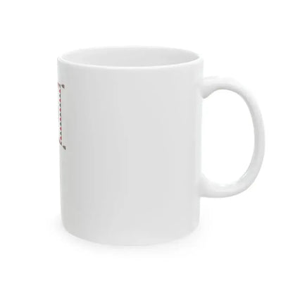 Cavalry Standard of the Hungarian Defence Forces 1949 with staff (Hungary) White Coffee Mug - Go Mug Yourself